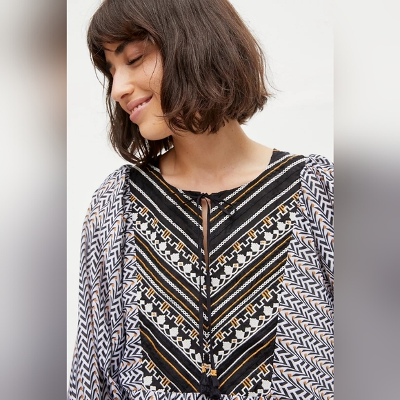 Anthropologie Daeira Embroidered Blouse Size Large New With Tags. - Picture 13 of 13
